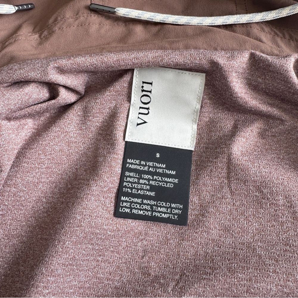 Vuori Elijo Rain Jacket Brown Clove - Picture 8 of 8